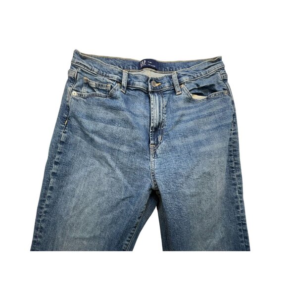 Gap Womens Denim 70s Flare Jeans 14/32L Blue Cotton Spandex - Picture 5 of 15